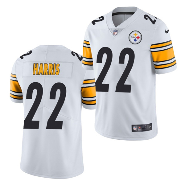 Men's Pittsburgh Steelers #22 Najee Harris White NFL 2021 Draft Vapor Untouchable Limited Stitched Jersey